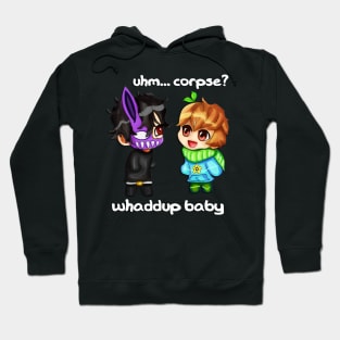 Corpse Husband and Sykkuno Chibi Hoodie